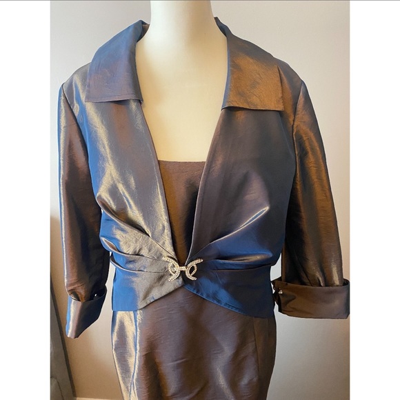 Cachet evening gown with jacket (2 pieces) - Picture 2 of 8